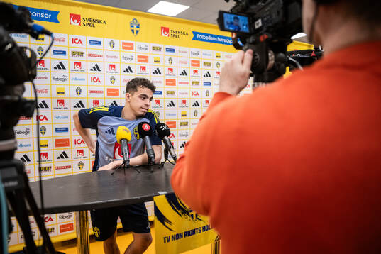 Yasin Ayari of the Swedish men's national football team