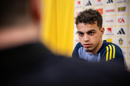 Yasin Ayari of the Swedish men's national football team