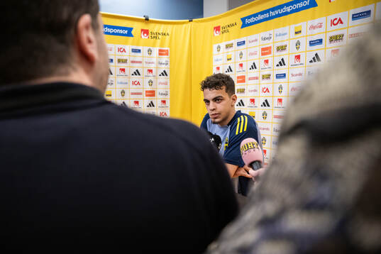 Yasin Ayari of the Swedish men's national football team