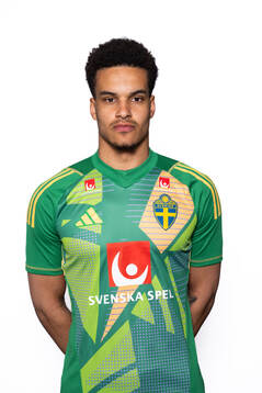 Goalkeeper Oliver Dovin of the Swedish men’s national
