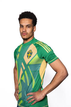 Goalkeeper Oliver Dovin of the Swedish men’s national