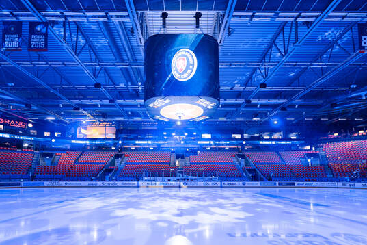 Interiör vy från Vida arena