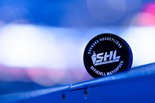 Matchpuck med SHL logo