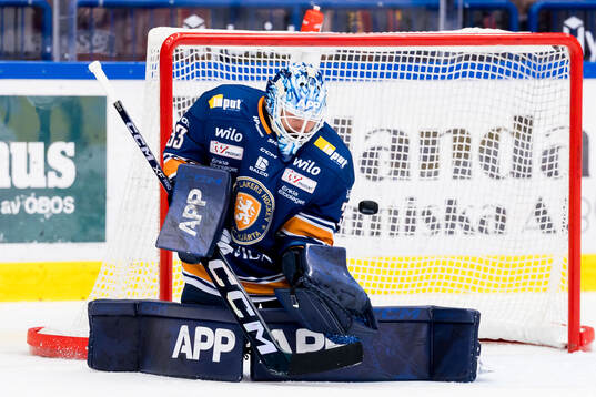 Växjös målvakt Emil Larmi