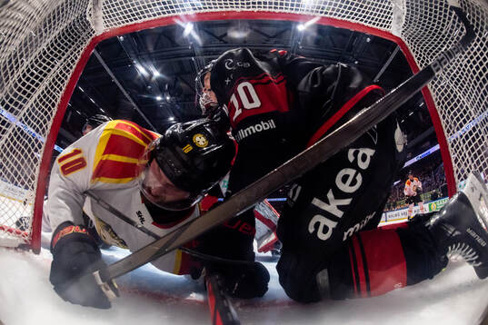Brynäs Johan Larsson och Malmö Redhawks William von