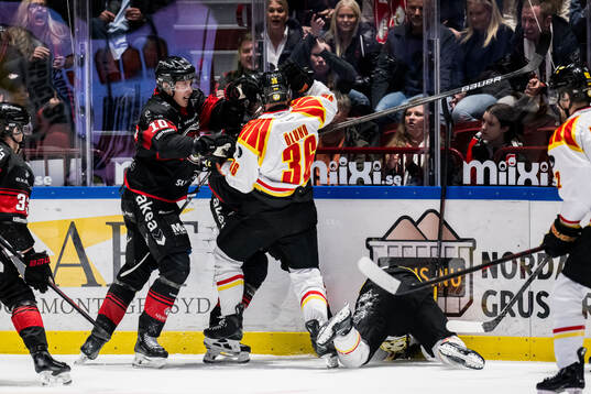 Malmö Redhawks William von Barnekow och Brynäs Linus