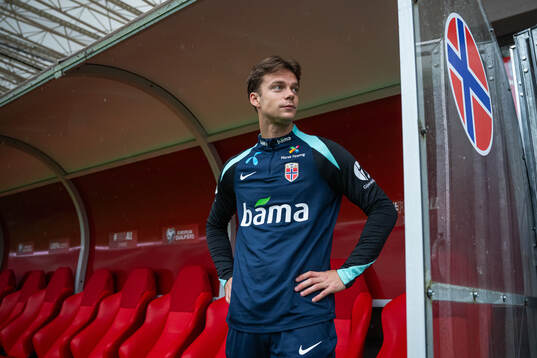 Felix Horn Myhre of the Norwegian national football team