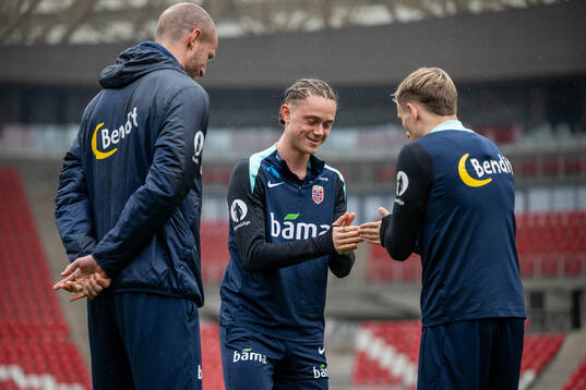 Player manager Brede Hangeland, Thelo Aasgaard and Marcus