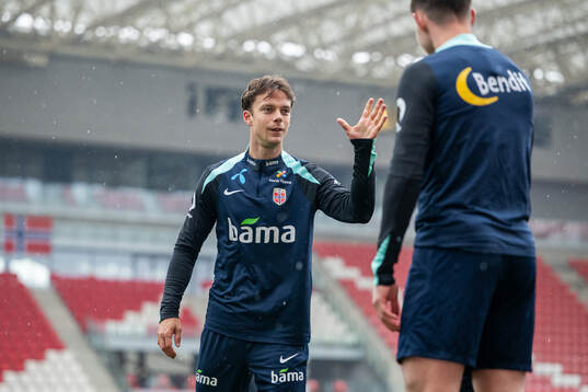 Felix Horn Myhre of the Norwegian national football team