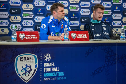 Press officer Morten Morisbak Skjønsberg and Alexander