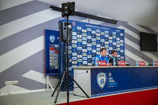 Press officer Morten Morisbak Skjønsberg and Alexander