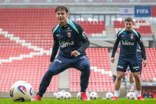 Felix Horn Myhre of the Norwegian national football team