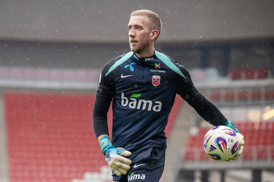 Goalkeeper Egil Selvik of the Norwegian national football