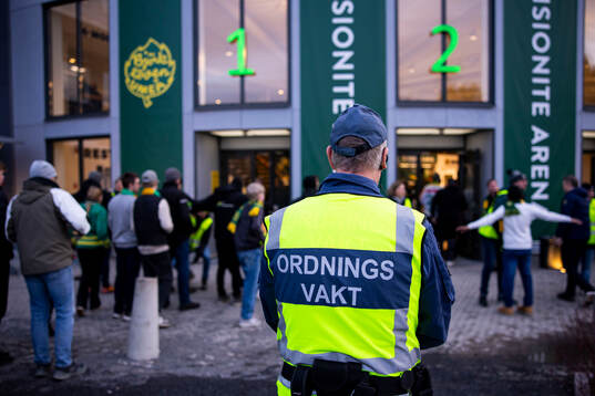 Ordningsvakter på plats