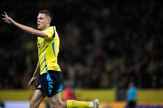 Emil Holm of Sweden celebrates