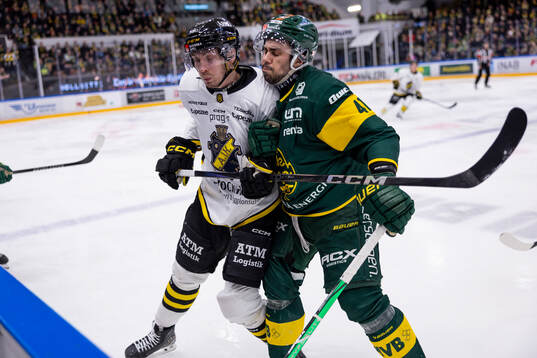 AIKs Simon Åkerström och Björklövens Maxime Fortier