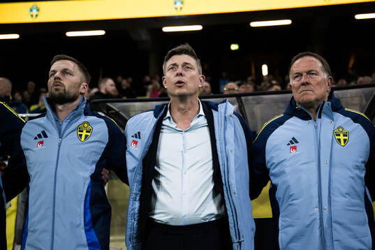 Head coach Jon Dahl Tomasson of Sweden