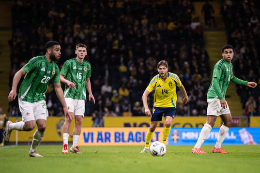 Brodie Spencer and Justin Devenny of Northern Ireland