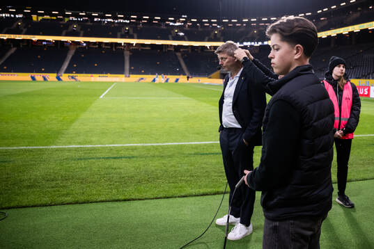 Head coach Jon Dahl Tomasson of Sweden prepares for an