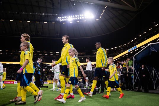 Sebastian Nanasi, Benjamin Nygren and Alexander Isak of