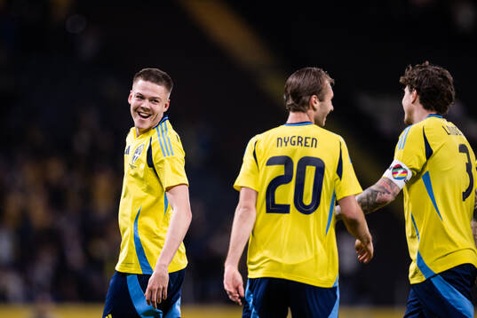 Emil Holm of Sweden celebrates