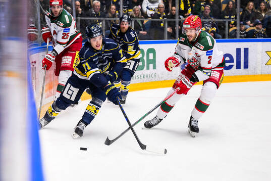HV71s William Ignberg Nilsson och Modos David Rundblad