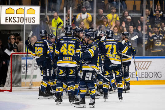 HV71s spelare jublar