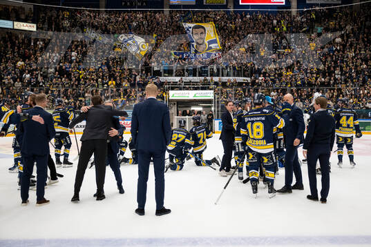 HV71s spelare jublar