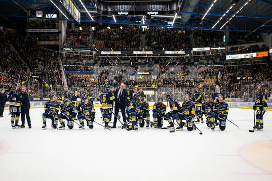 HV71s spelare jublar