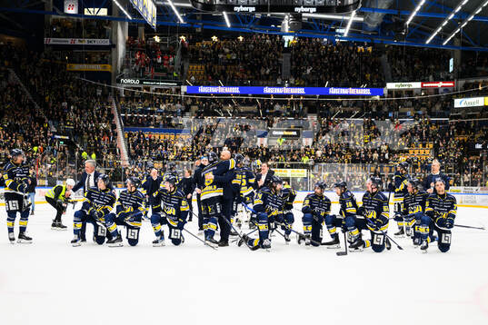 HV71s spelare jublar