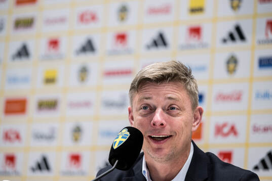 Head coach Jon Dahl Tomasson of Sweden