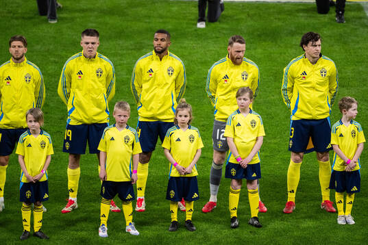 Anton Salétros, Emil Holm, Isak Hien, goalkeeper Viktor