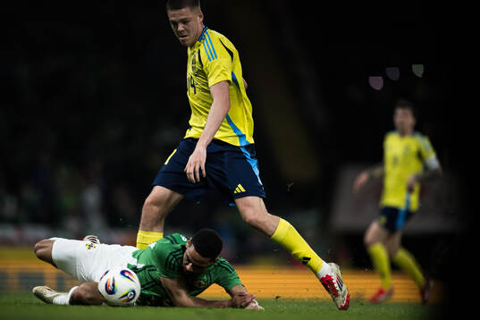 Emil Holm of Sweden and Brodie Spencer of Northern Ireland