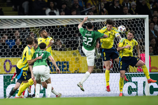 Ciaron Brown of Northern Ireland, Victor Nilsson Lindelöf