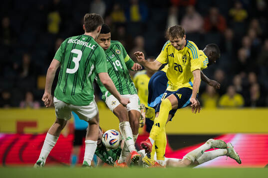 Shea Charles of Northern Ireland and Benjamin Nygren of