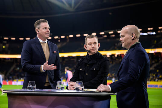 Niklas Jihde, Erik Niva and Fredrik Ljungberg in the