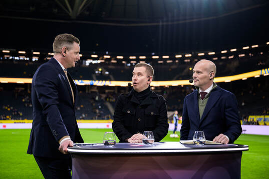 Niklas Jihde, Erik Niva and Fredrik Ljungberg in the