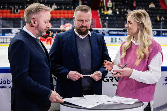 TV4s expert Fredrik Söderström, Klas Östman och