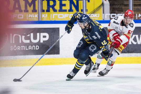 Södertäljes Viktor Liljegren och Kalmars Linus Skager
