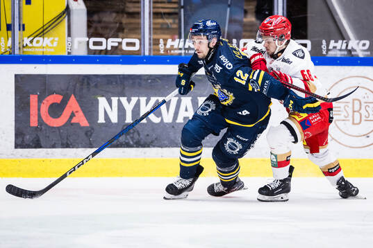 Södertäljes Viktor Liljegren och Kalmars Linus Skager