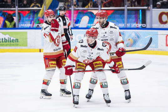 Kalmars Gabriel Olsson, Victor Laz och Trevor Cosgrove
