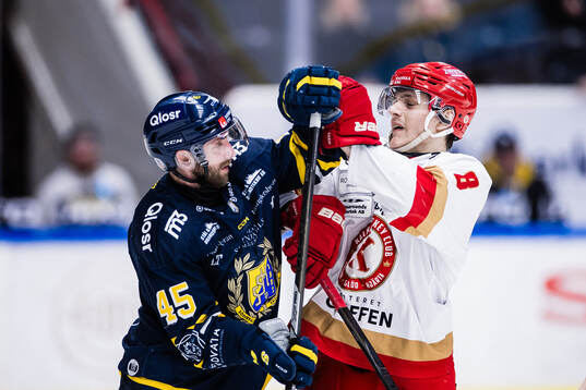 Södertäljes Sebastian Dyk och Kalmars Martin Schreiber