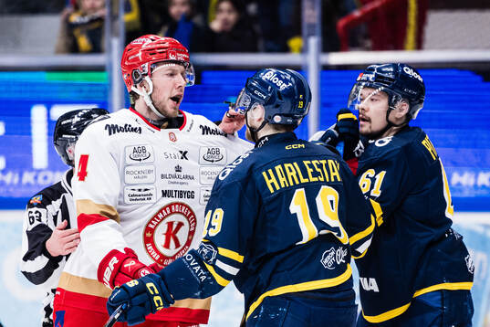Kalmars Fredrik Granberg och Södertäljes Hampus Harlestam