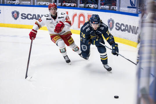 Kalmars Matt Fonteyne och Södertäljes Nicolai Meyer