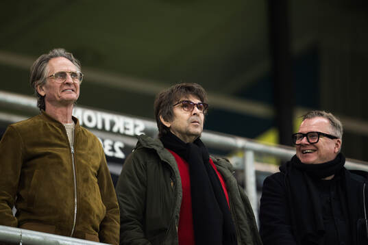 Orup and Niklas Strömstedt in the stands