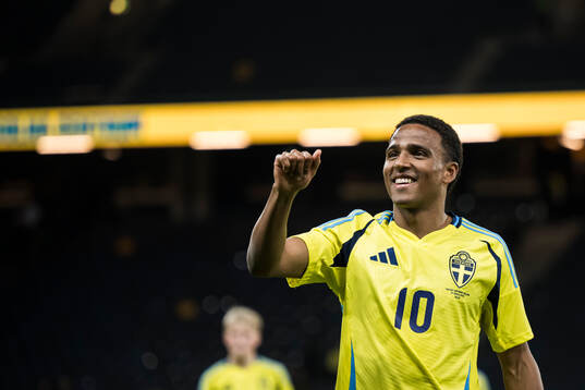 Niclas Eliasson of Sweden celebrates