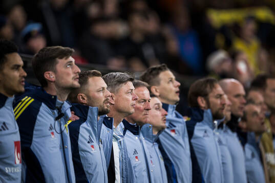 Head coach Jon Dahl Tomasson of Sweden