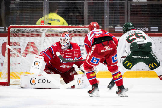 Timrås Tim Juel och Frölundas Ivar Stenberg