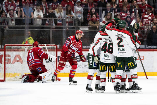 Frölundas Jacob Peterson jublar