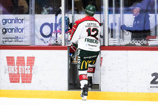 Frölundas Max Friberg deppar